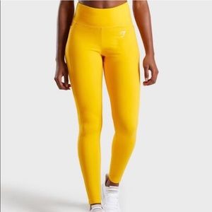Yellow Gymshark Dreamy Leggings